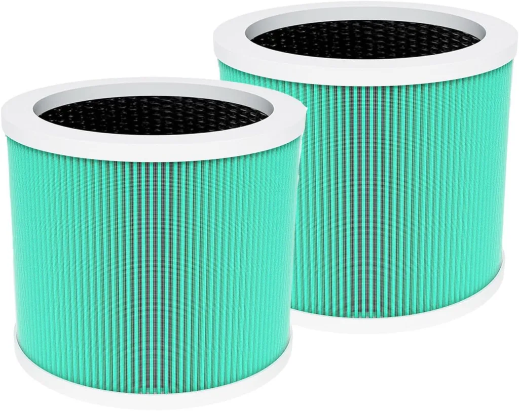 2 Pac HY1800 H13 Grade Hepa Filter Compatible With MORENTO/Loytio/AYAFATO/IOIOW Air Purifier Accessories