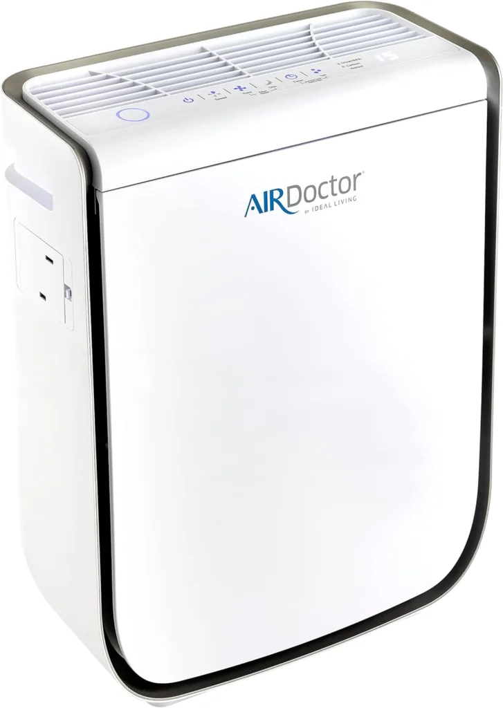 AIRDOCTOR AD2000 4-in-1 Air Purifier for Small Medium Rooms with UltraHEPA, Carbon VOC Filters Air Quality Sensor Automatically Adjusts Filtration Removes Particles 100x Smaller Than HEPA Standard