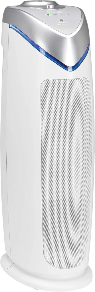 GermGuardian Air Purifier with HEPA 13 Filter, Removes 99.97% of Pollutants, Covers Large Room up to 743 Sq. Foot Room in 1 Hr, UV-C Light Helps Reduce Germs, Zero Ozone Verified, 22”, White, AC4825W