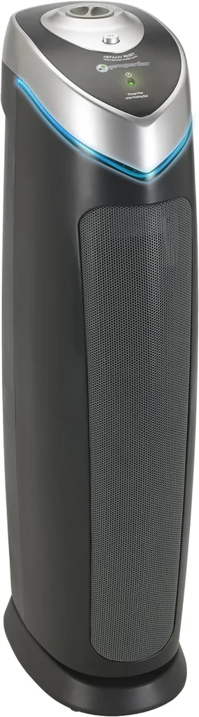 GermGuardian Air Purifier with HEPA 13 Filter, Removes 99.97% of Pollutants, Covers Large Room up to 915 Sq. Foot Room in 1 Hr, UV-C Light Helps Reduce Germs, Zero Ozone Verified, 28, Gray, AC5000E
