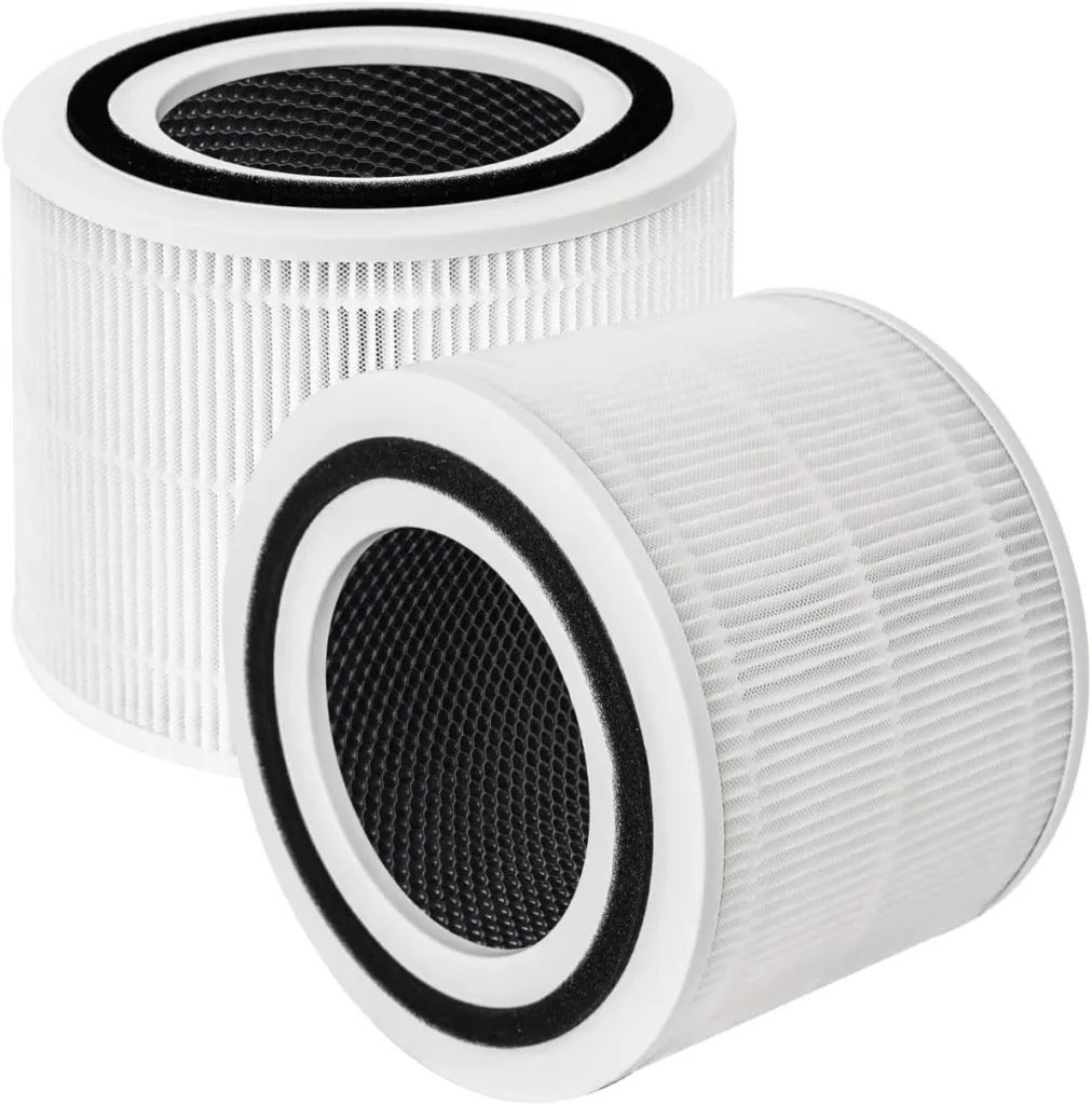 Core 300 Replacement Filter for Levoit Air Purifiers Core 300-rf Core 300S,H13 True HEPA, 3-in-1 Pre, Activated Carbon Filtration System, [Pack of 2 Filters]