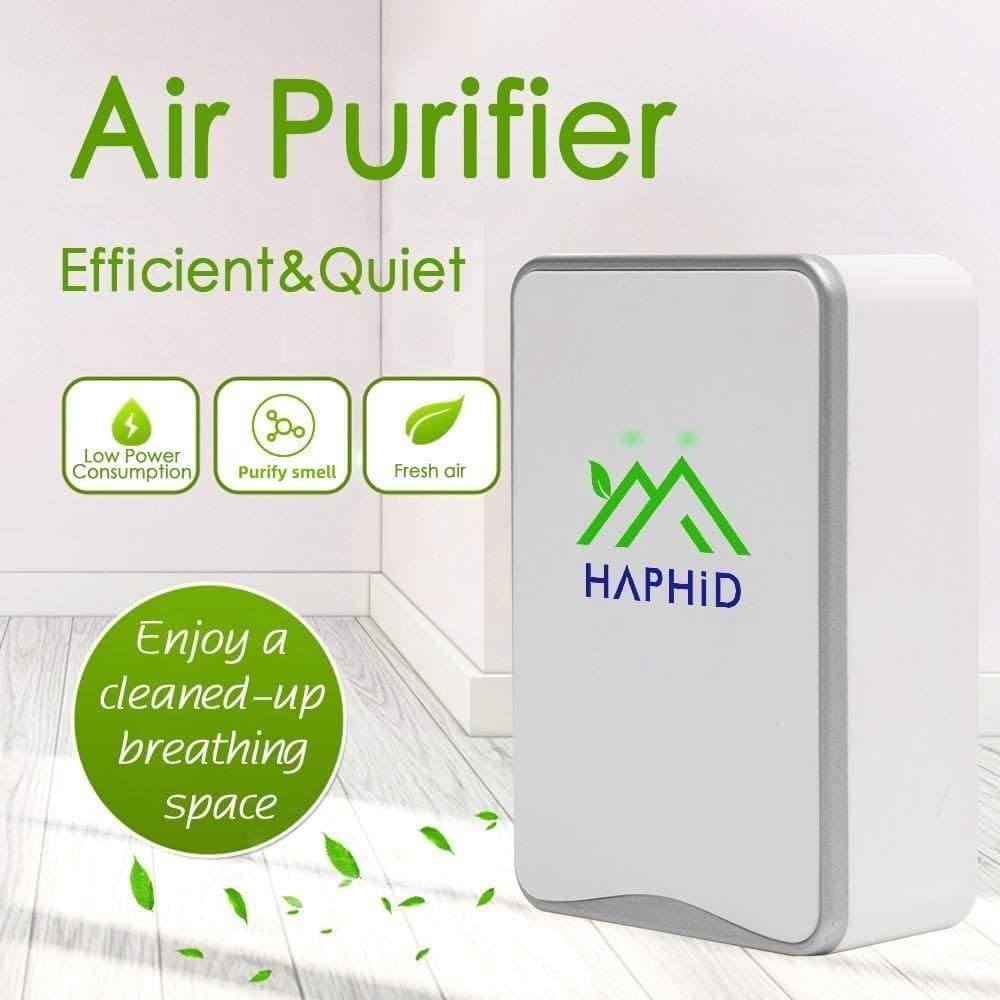 HAPHID Ionizer Air Purifier/Plug In Air Purifier Ion Generator with Highest Output - Up to 32 Million Anions/Sec,Portable FilterlessIon Air Purifier for Purify: Odors,Pets Smell Etc (5-Pack)