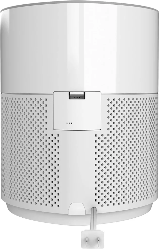 GermGuardian AirSafe+ Intelligent Air Purifier with 360° HEPA 13 Filter, Captures 99.97% of Pollutants, Wildfire Smoke, Large Rooms, Air Quality Sensor, UVC Light, Zero Ozone Verified, White AC3000W