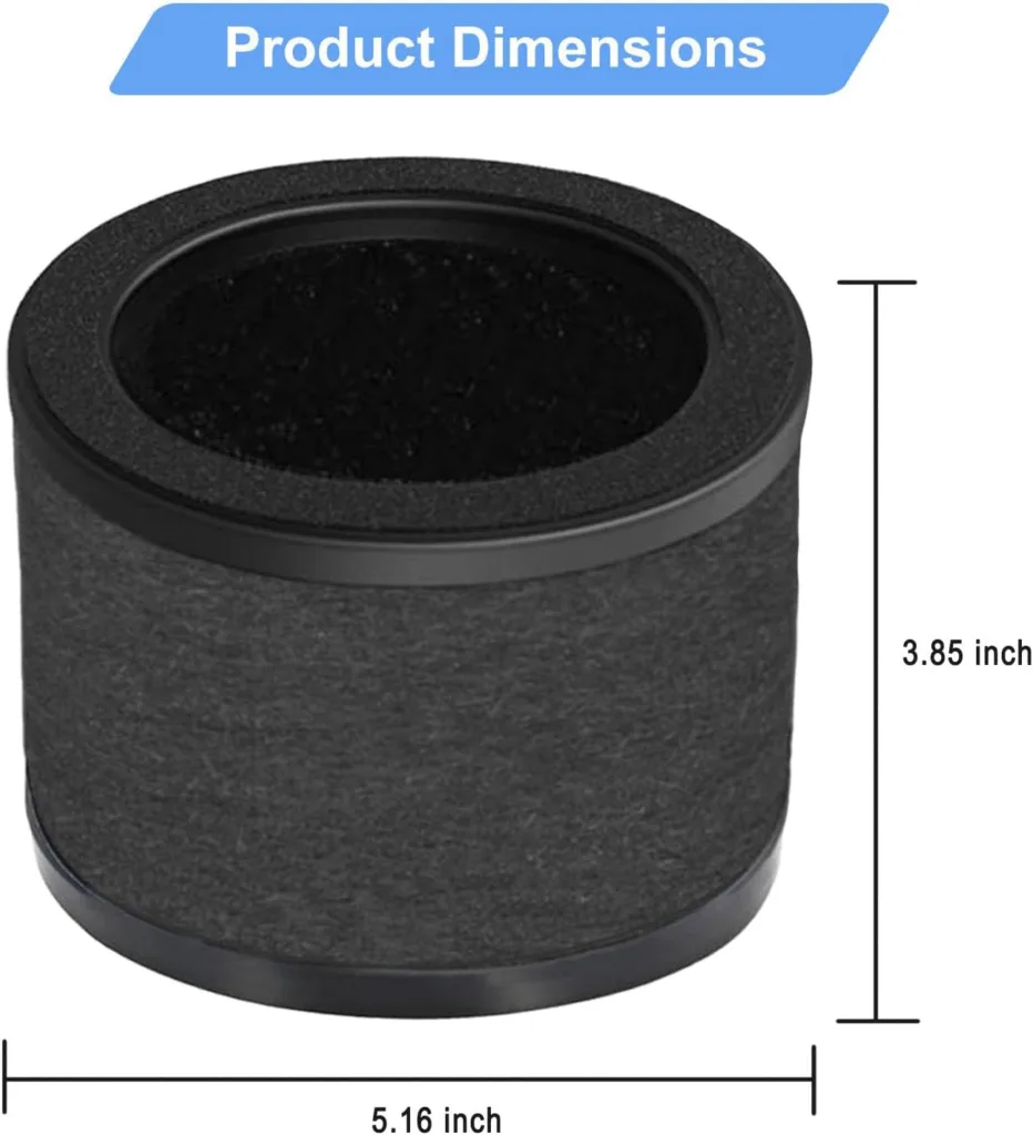 TZ-K1 H13 True HEPA Filters Replacement for ToLife TZ-K1,AROEVE MK01 MK06 and Kloudi Air Purifier DH-JH01,Intelabe EPI080/EP1080, Elechomes EPI081/EP1081, H13 Premium True HEPA Filter, 3 Pack ToLife TZ-K1 H13 True HEPA Filters
