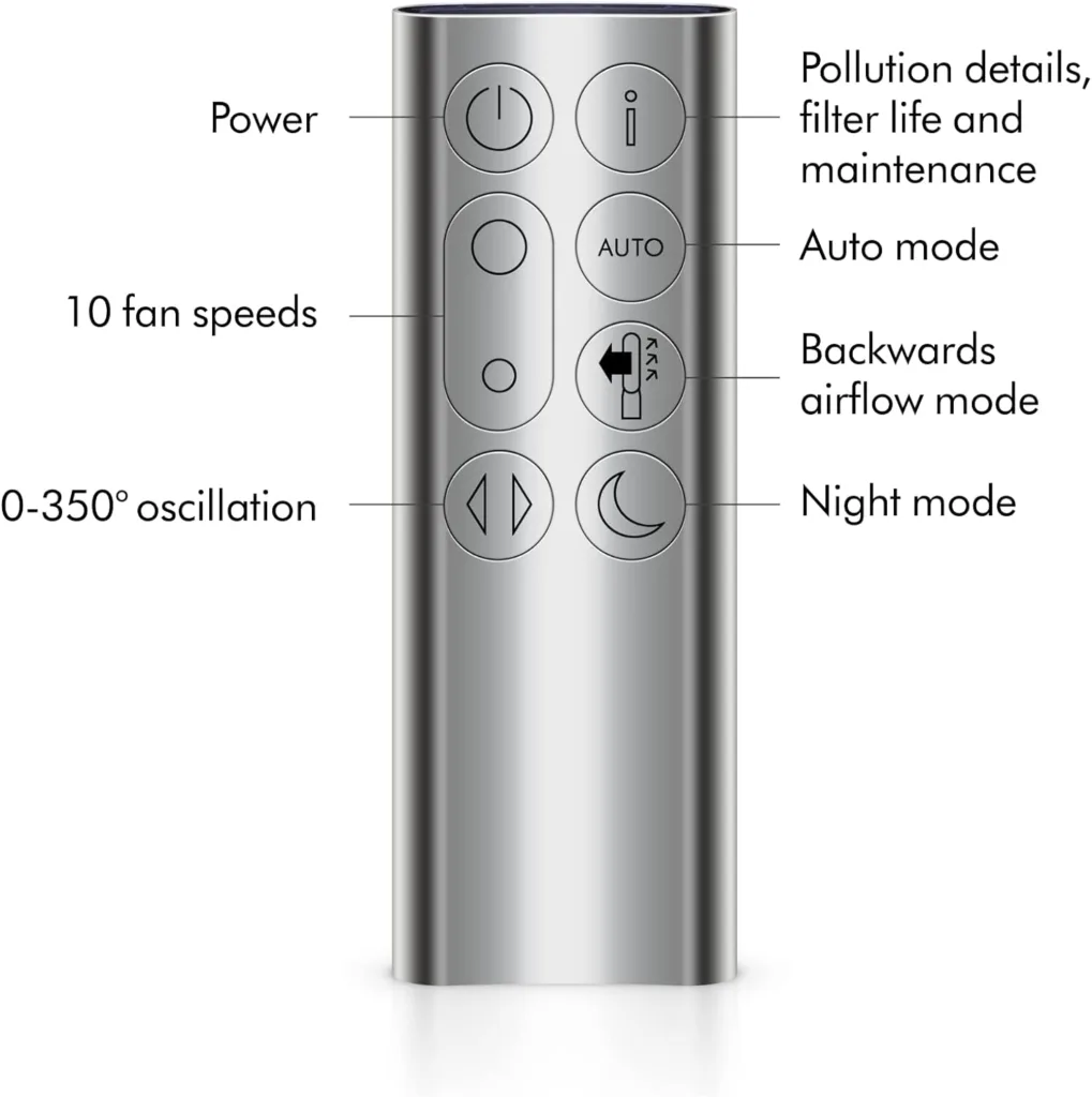 Dyson Purifier Cool™ TP07 Smart Air Purifier and Fan - White/Silver, Large