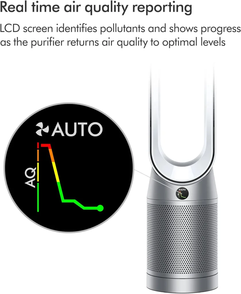 Dyson Purifier Cool™ TP07 Smart Air Purifier and Fan - White/Silver, Large